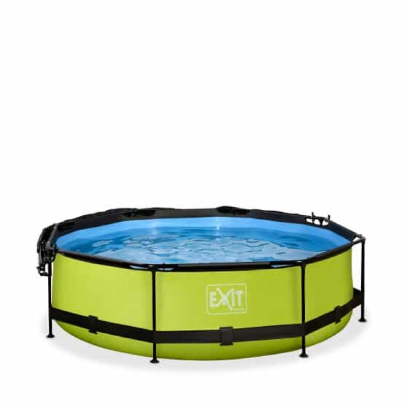 Бассейн Exit Lime 300x76 см с фильтром-насосом и тентом