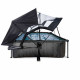 Басейн Exit Black 300x200х65 см з фільтром-насосом, куполом і тентом