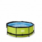 Бассейн Exit Lime 244x76 см с фильтром-насосом и тентом