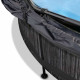 Бассейн Exit Black 300x76 см с фильтром-насосом и тентом