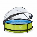 Басейн Exit Lime 300x76 см з фільтром-насосом і куполом