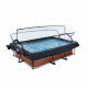 Басейн Exit Wood 220x150х65 см з фільтром-насосом, куполом і тентом