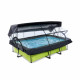 Басейн Exit Lime 220x150х65 см з фільтром-насосом, куполом і тентом