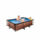 Басейн Exit Wood 220x150х65 см з фільтром-насосом