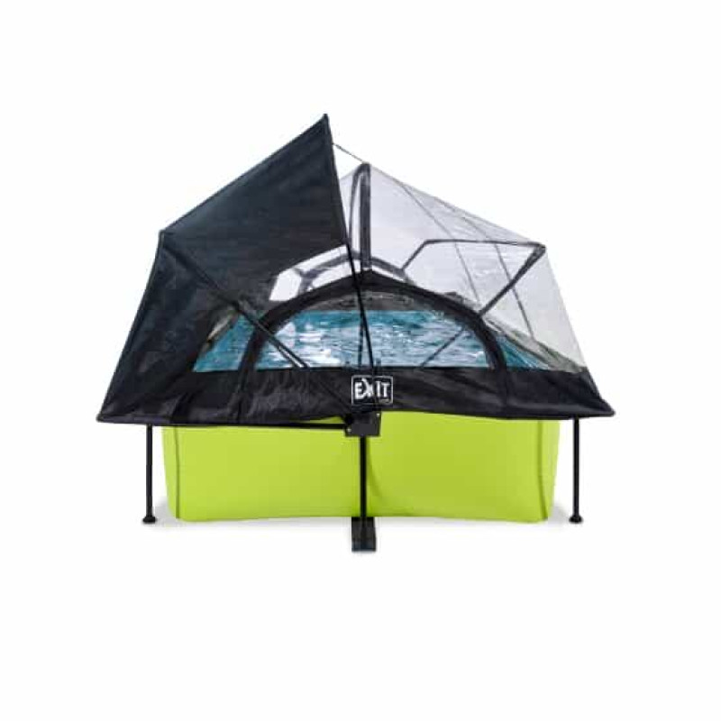 Басейн Exit Lime 220x150х65 см з фільтром-насосом, куполом і тентом