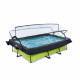 Басейн Exit Lime 220x150х65 см з фільтром-насосом, куполом і тентом