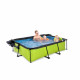 Басейн Exit Lime 220x150х65 см з фільтром-насосом, куполом і тентом