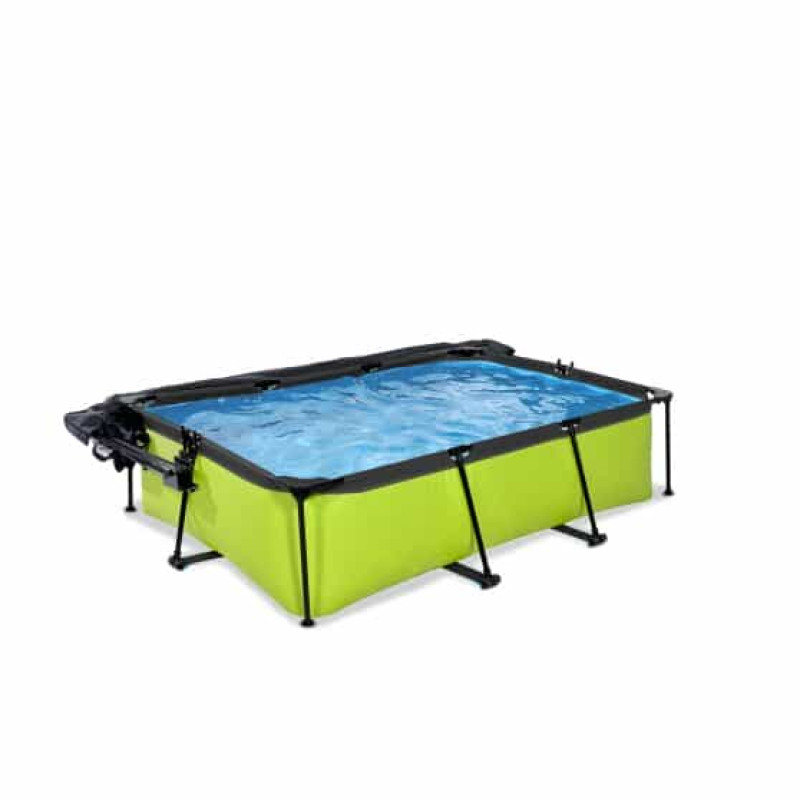 Басейн Exit Lime 220x150х65 см з фільтром-насосом, куполом і тентом