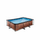 Басейн Exit Wood 220x150х65 см з фільтром-насосом