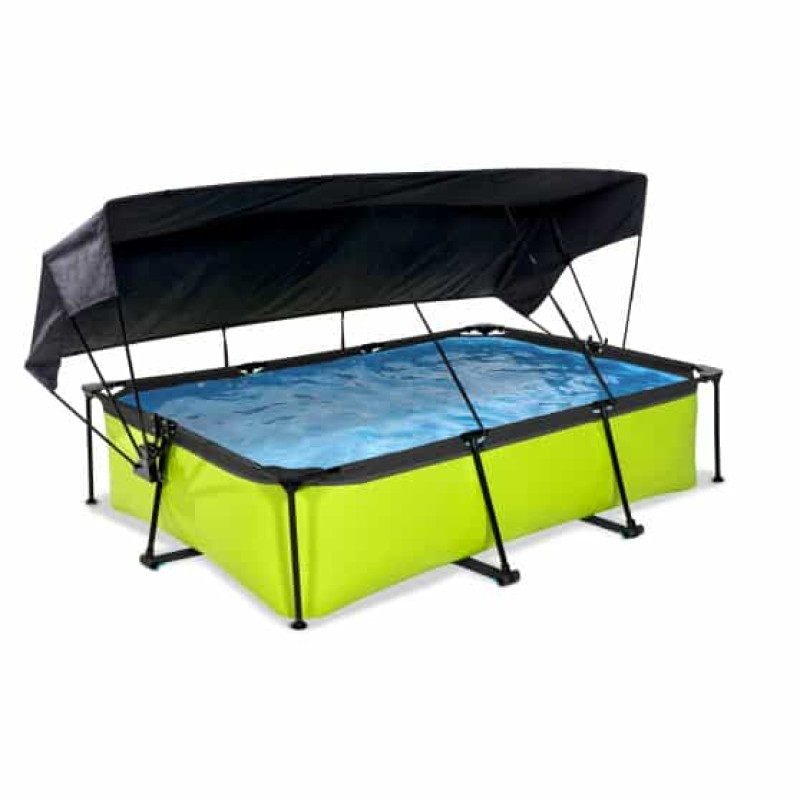 Басейн Exit Lime 300x200х65 см з фільтром-насосом і тентом