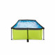 Бассейн Exit Lime 220x150х65 см с фильтром-насосом