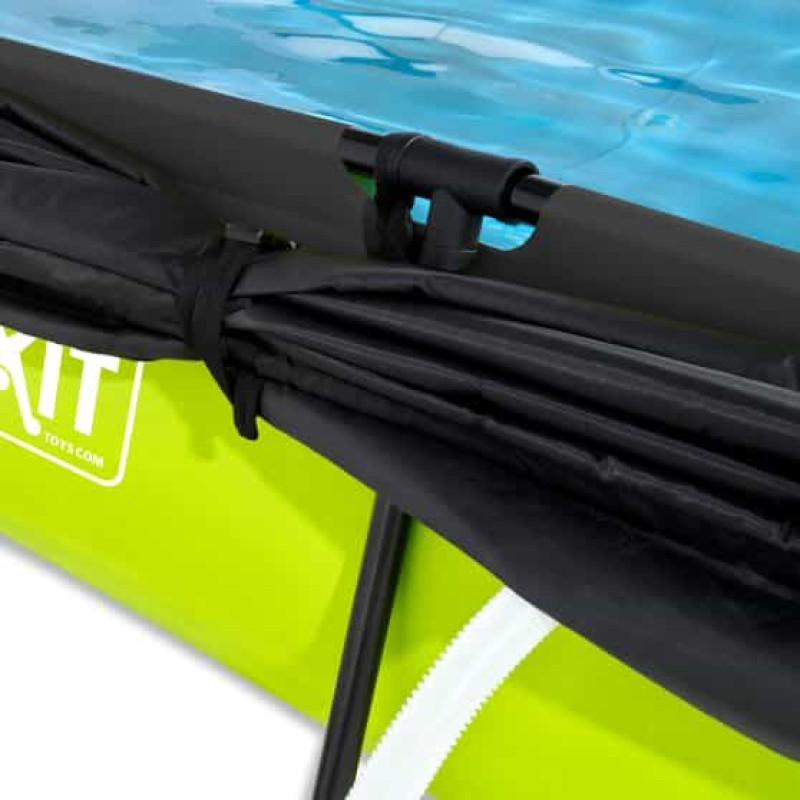 Басейн Exit Lime 300x200х65 см з фільтром-насосом і тентом