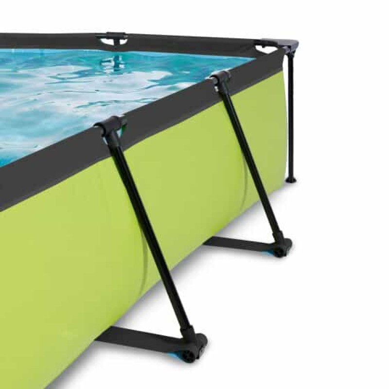 Басейн Exit Lime 300x200х65 см з фільтром-насосом і тентом