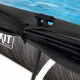 Бассейн Exit Black 300x200х65 см с фильтром-насосом и тентом