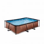 Басейн Exit Wood 300x200х65 см з фільтром-насосом