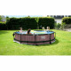 Каркасный бассейн Exit Wood 360x76 см с картриджным фильтром-насосом и куполом