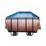 Каркасный бассейн Exit Wood 540x250х122 см с песочным фильтром-насосом, куполом, лестницей и тепловым насосом
