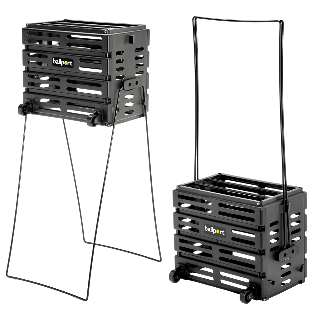 Кошик для тенісних м'ячів Unique BALLPORT Deluxe-long handles на 80 м'ячів, BPD-80W
