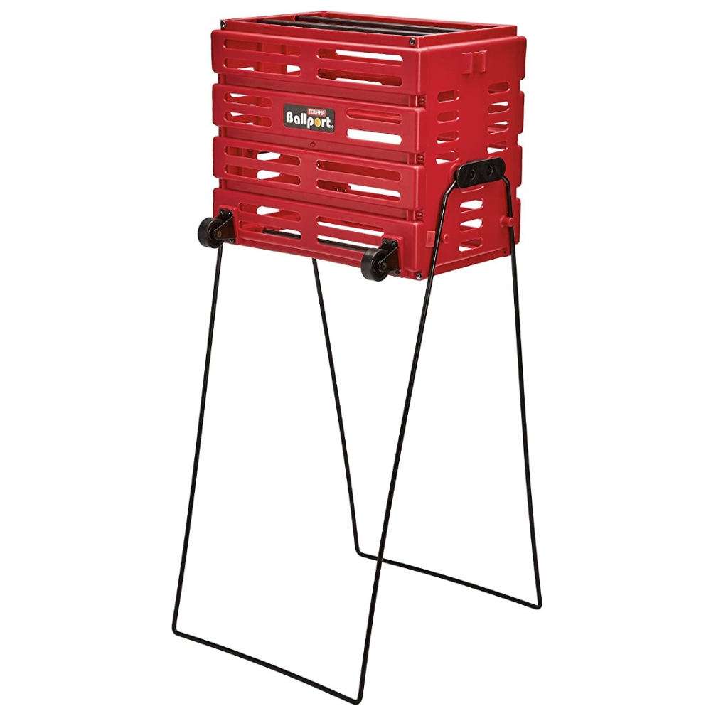 Кошик для тенісних м'ячів Unique BALLPORT Deluxe-long handles на 80 м'ячів red, BPD-80W-red