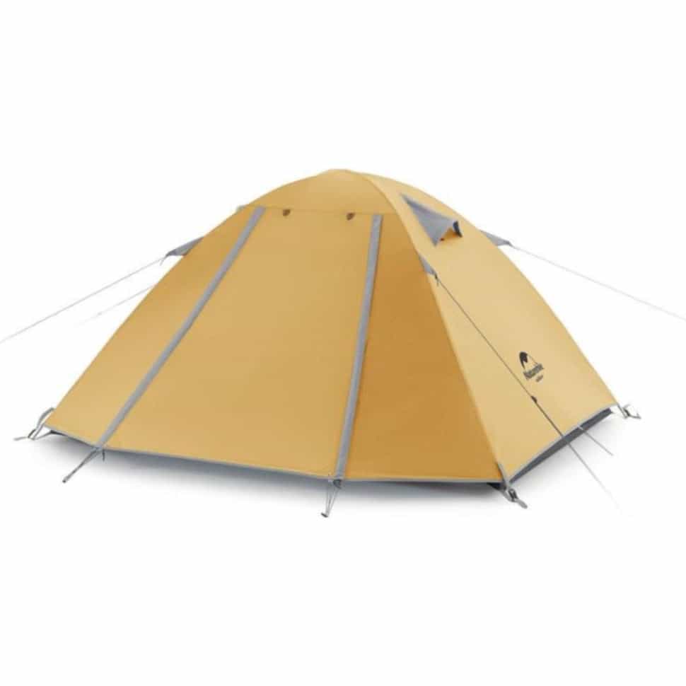 Намет чотиримісний Naturehike P-Series NH18Z044-P 210T/65D, жовтий, 6927595783696