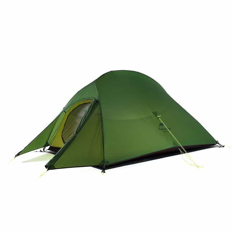 Намет надлегкий двомісний з футпринтом Naturehike Сloud Up 2 Updated NH17T001-T, 20D, темно-зелений, 6927595732212