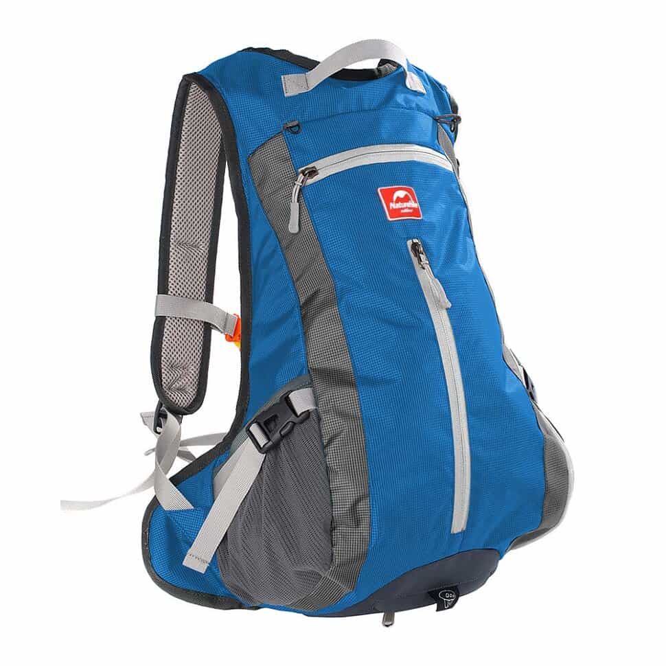 Велорюкзак з чохлом для шолома Naturehike 15 л sky blue NH15C001-B, блакитний, 6975641886310