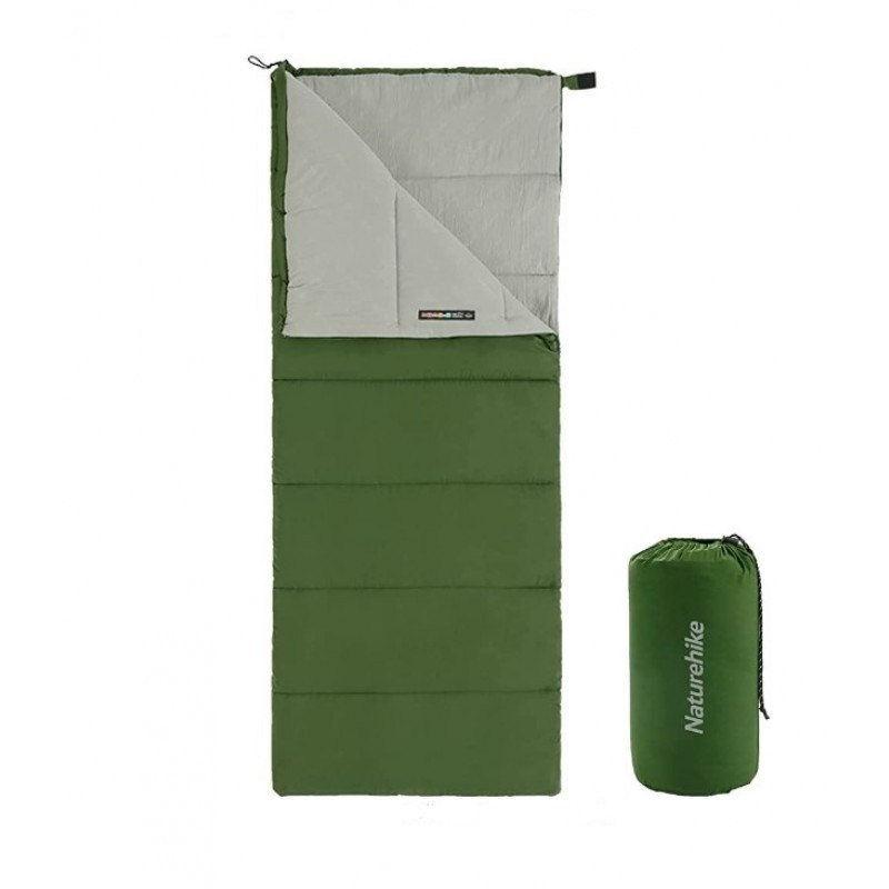 Спальний мішок Naturehike F150 NH22MSD05, правий, зелений, 6927595797754-R