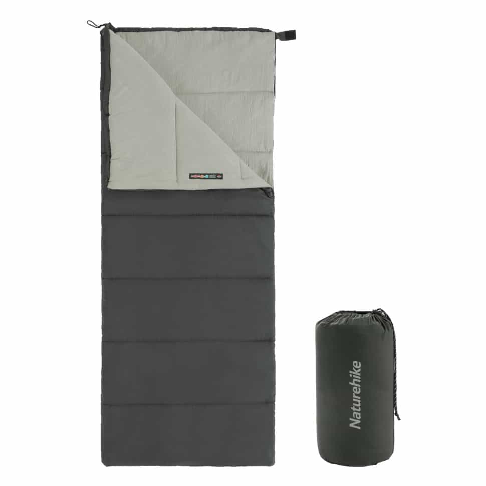 Спальний мішок Naturehike F150 NH22MSD05, правий, графіт, 6927595797747-R