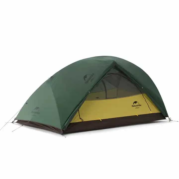 Намет надлегкий двомісний  з футпринтом Naturehike Star-River 2 Updated NH17T012-T, 210T, темно-зелений, 6927595789049