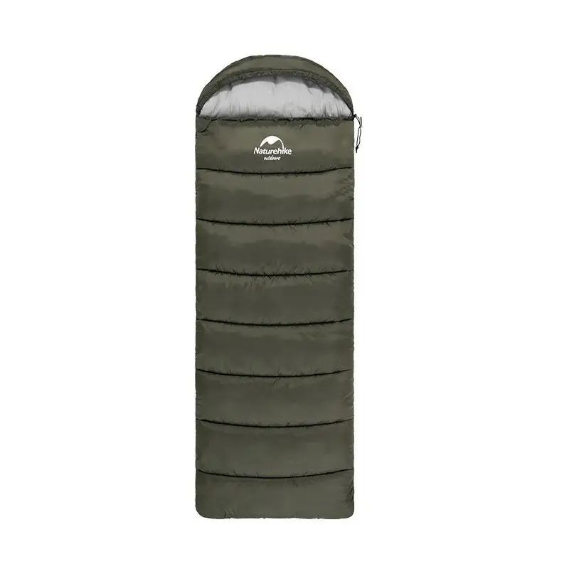 Спальник з капюшоном Naturehike U250 NH20MSD07, (6°C), правий, темно-зелений, 6927595767214-R