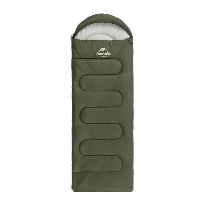 Спальний мішок Naturehike Y150L NH21MSD08, лівий, темно-зелений, 6975641888758
