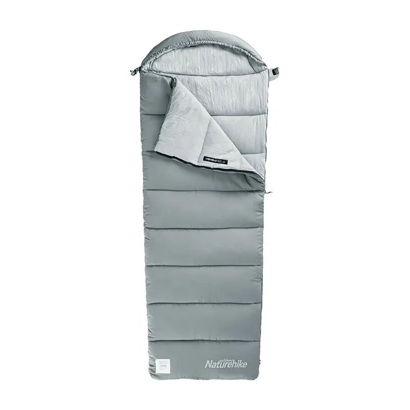 Спальник з капюшоном Naturehike M300 NH20MSD02, правий, сірий, 6927595701263