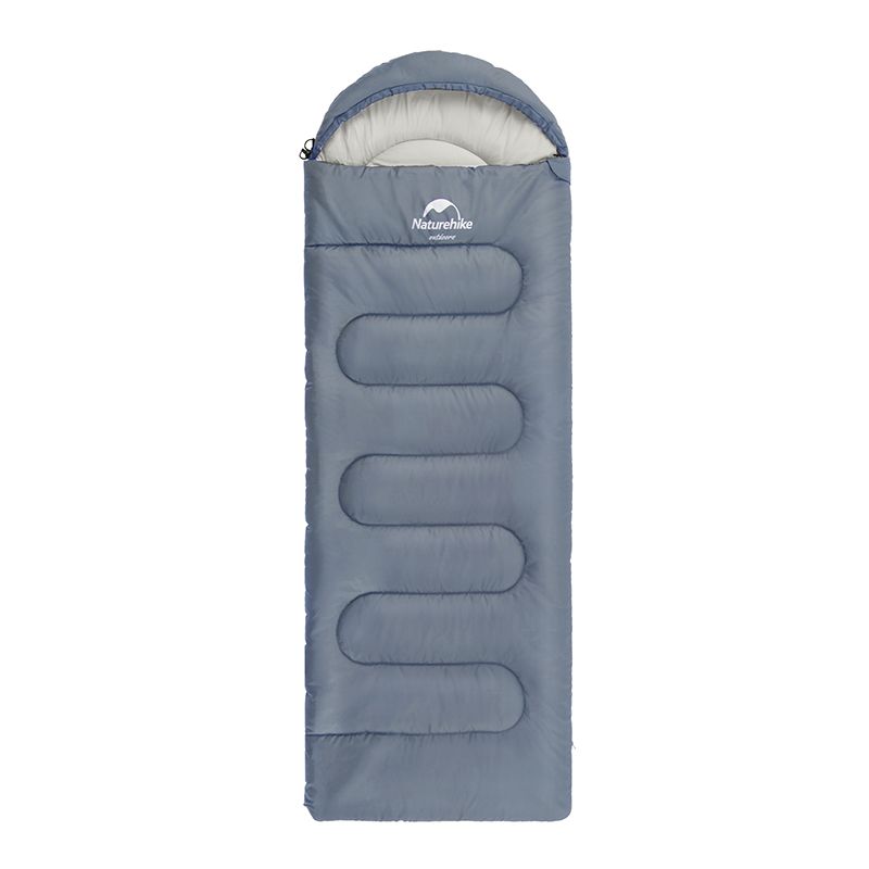 Спальний мішок Naturehike Y150L NH21MSD08, лівий, сіро-блакитний, 6975641888734