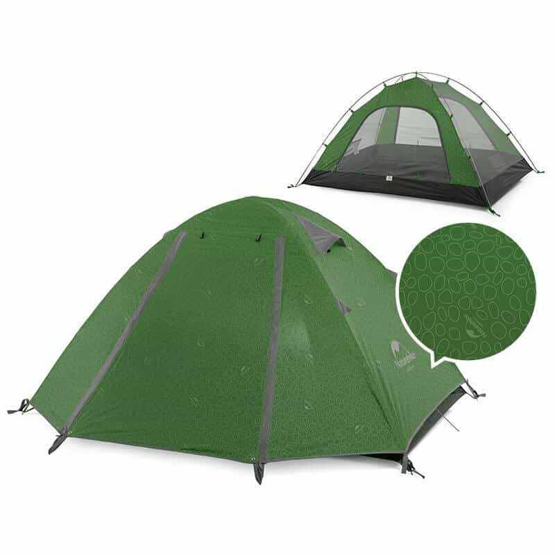 Намет чотиримісний Naturehike P-Series NH18Z044-P, 210T65D, темно-зелений, 6927595762646