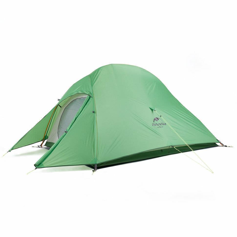 Намет надлегкий двомісний  з футпринтом Naturehike Cloud Up 2 Updated NH17T001-T, 210T, зелений, 6927595730577