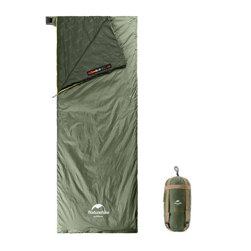 Спальний мішок Naturehike Summer надлегкий LW180 NH21MSD09 R (15C) M Light Green (6927595777930-R)