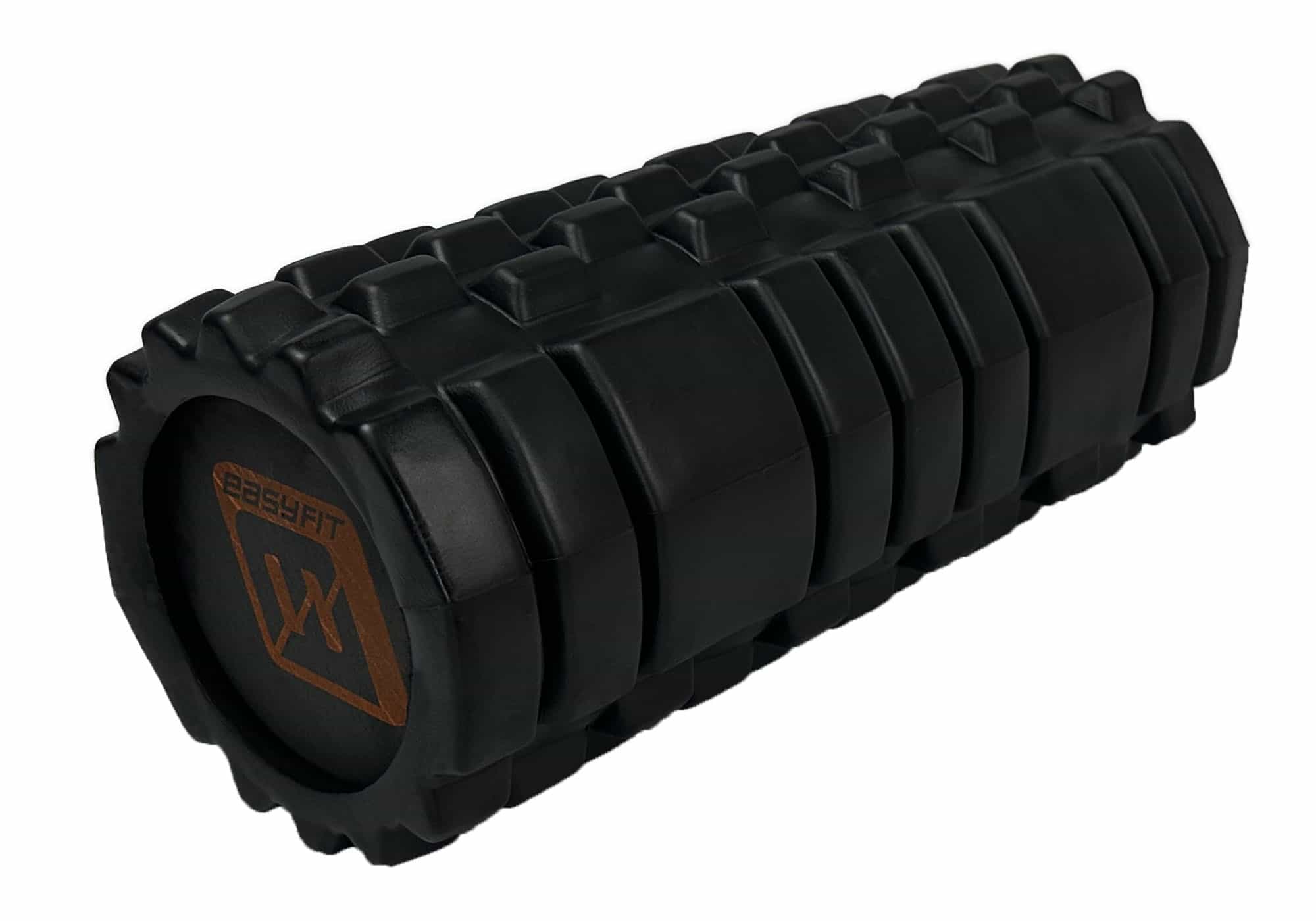 Масажний ролик EasyFit Solid Roller v.1.1s 33 см чорний, EF-2050-Bk
