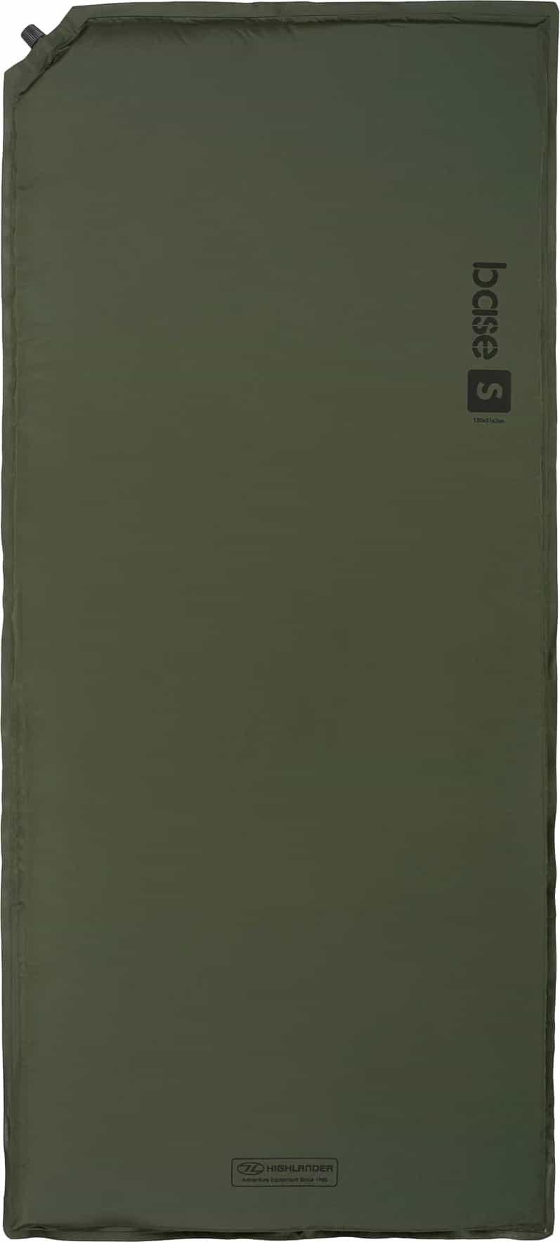 Килимок самонадувний Highlander Base S Self-inflatable Sleeping Mat 3 cm Olive (SM100-OG), 929860