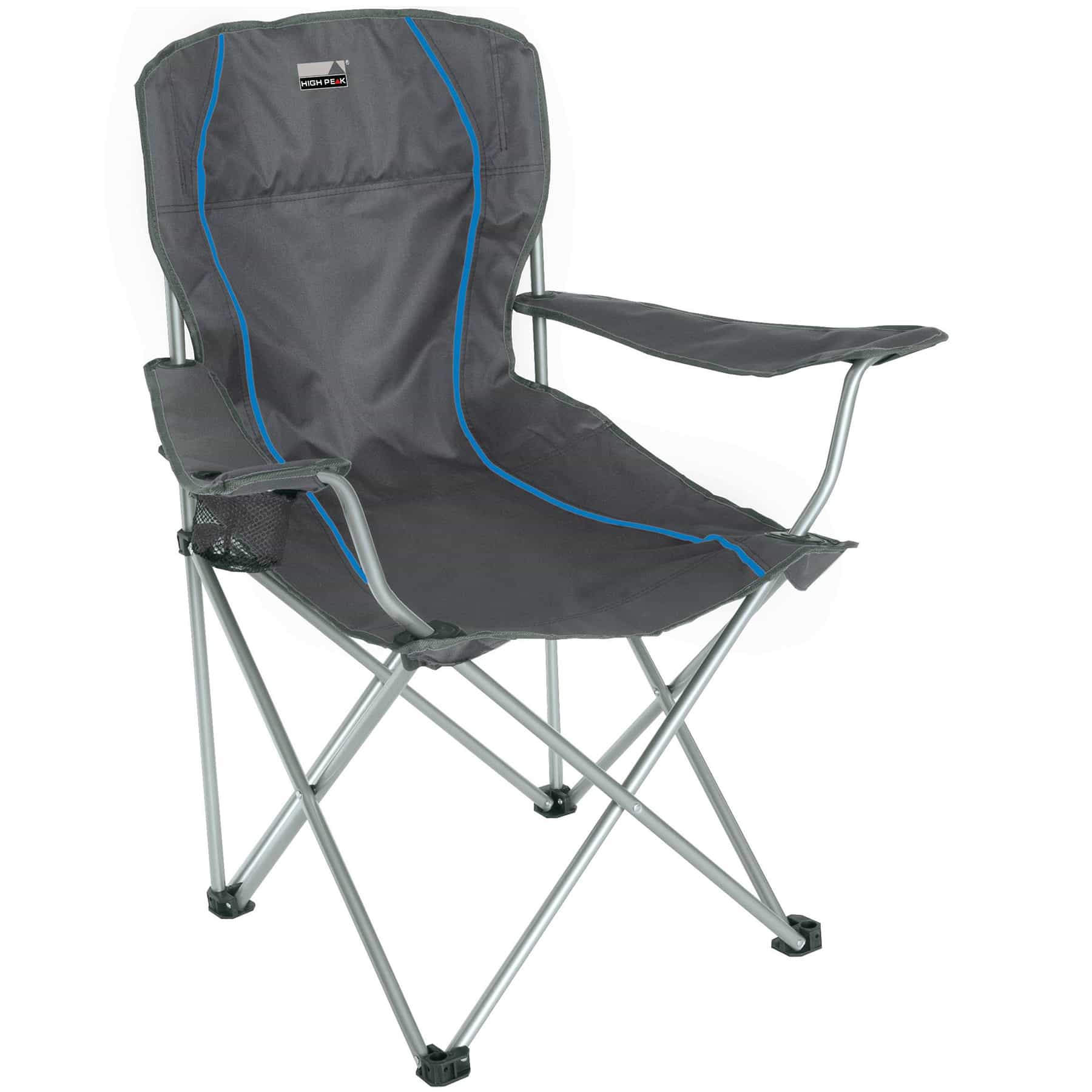 Стілець розкладний High Peak Salou Dark Grey/Blue (44108), 928988