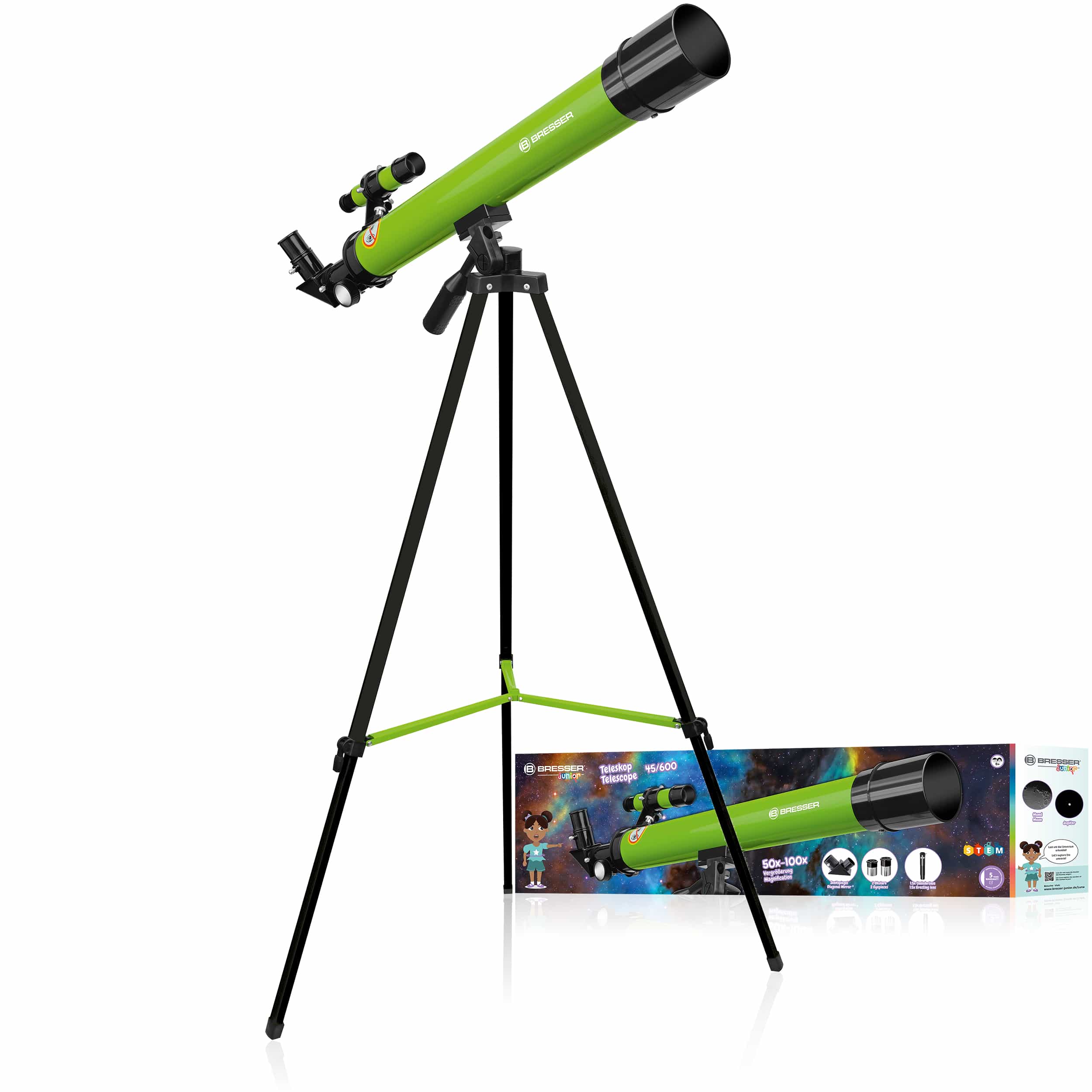 Телескоп Bresser Junior 45/600 AZ Green (8850600B4K000), 924838