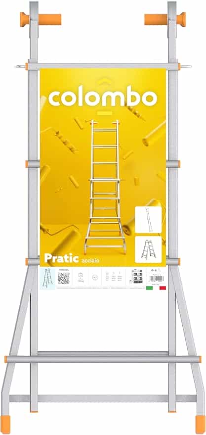 Драбина телескопічна Colombo Pratic 4+4 Steel (PRATIC4+4ACC), 931032