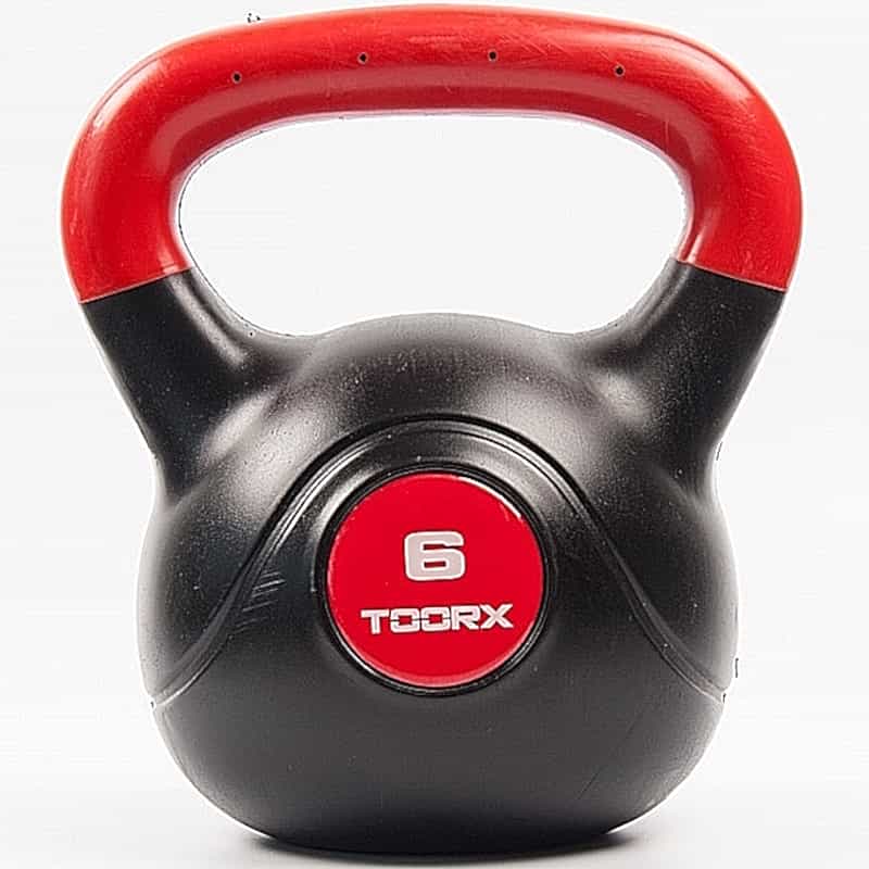 Гиря вінілова Toorx PVC 6 кг Black/Orange (KRP-6), 931126