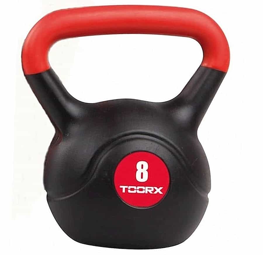 Гиря вінілова Toorx PVC 8 кг Black/Orange (KRP-8), 931127