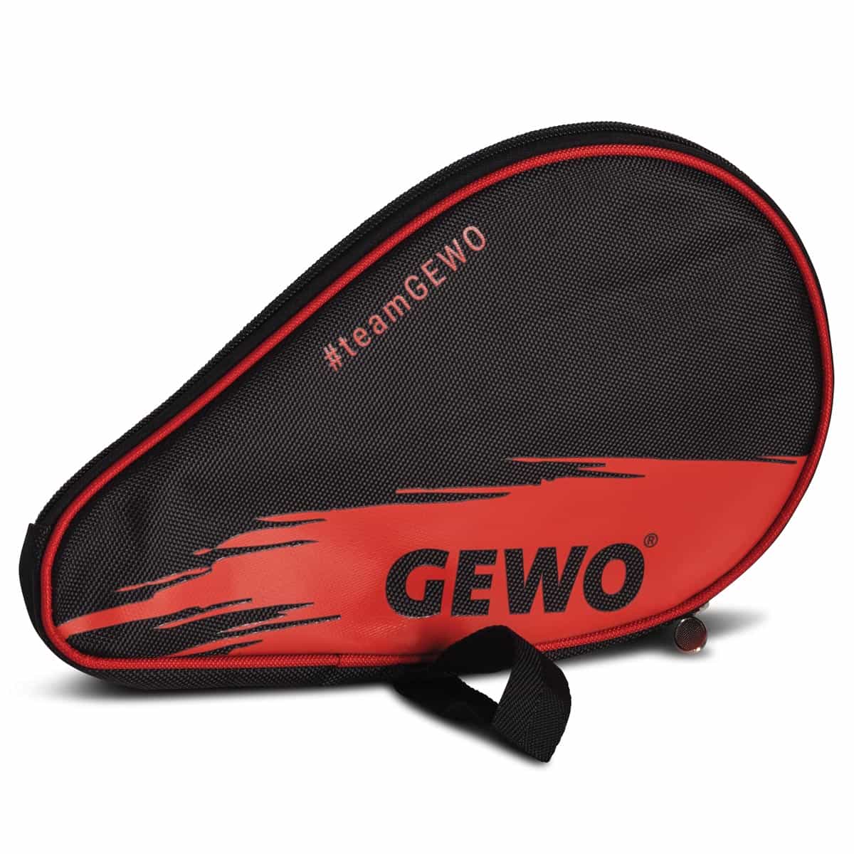 Чохол для ракетки Gewo Round Cover Wave з відділенням для м'ячів Black/Red (109679130), 931256