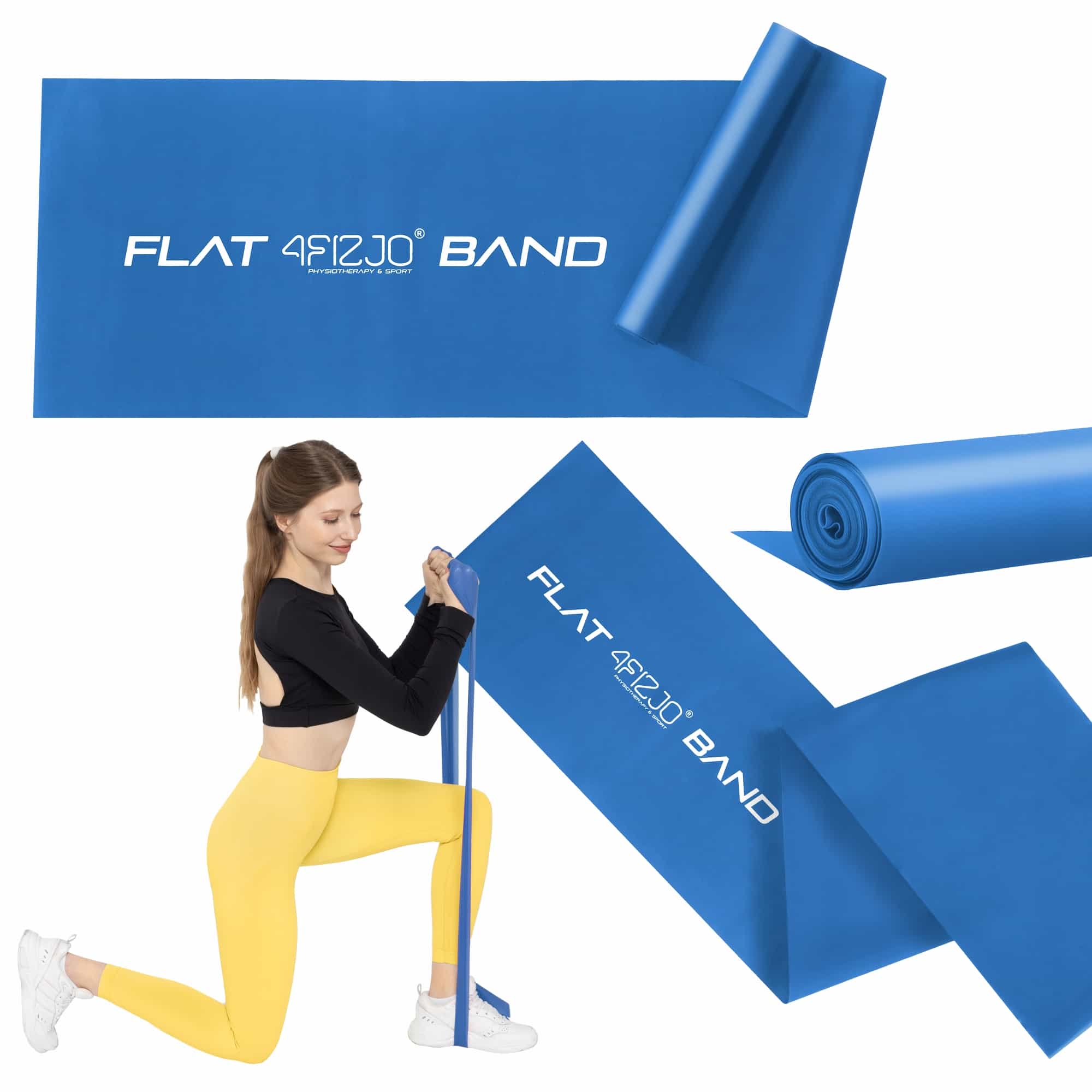 Еластична стрічка для фітнесу 4FIZJO Flat Band 200 х 15 см 9-11 кг, P-5907222931660