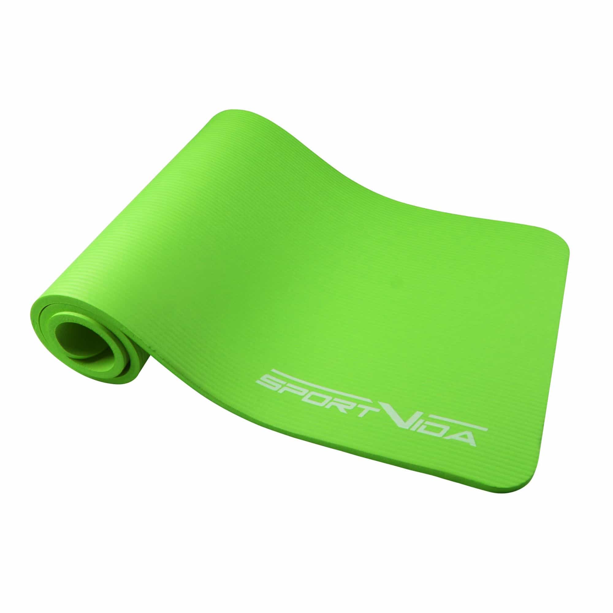 Мат для йоги та фітнесу SportVida NBR 1,5 см Green, SV-HK0250