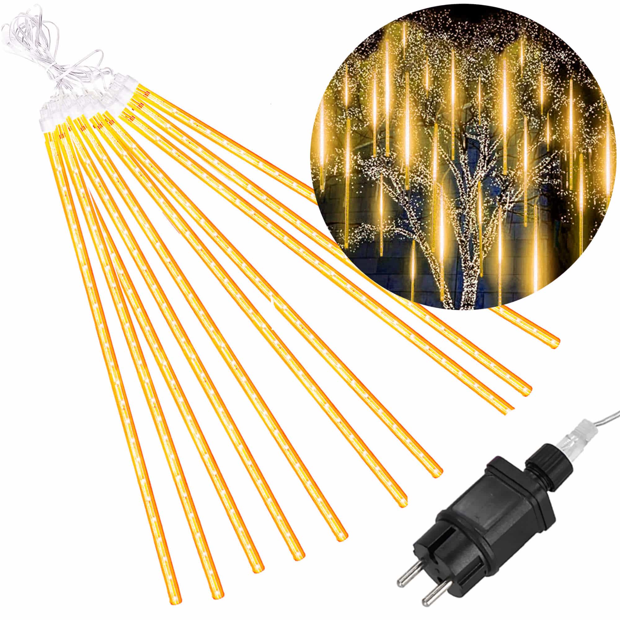 Гірлянда метеоритний дощ Springos 4 м 480 LED Warm White, CL1212