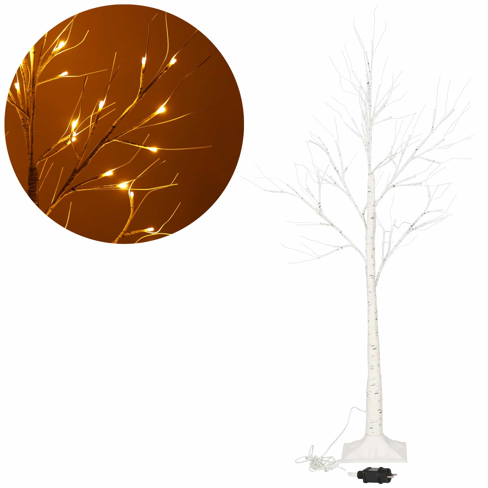 Дерево світлодіодне Springos 180 см 96 LED Warm White, CL0952