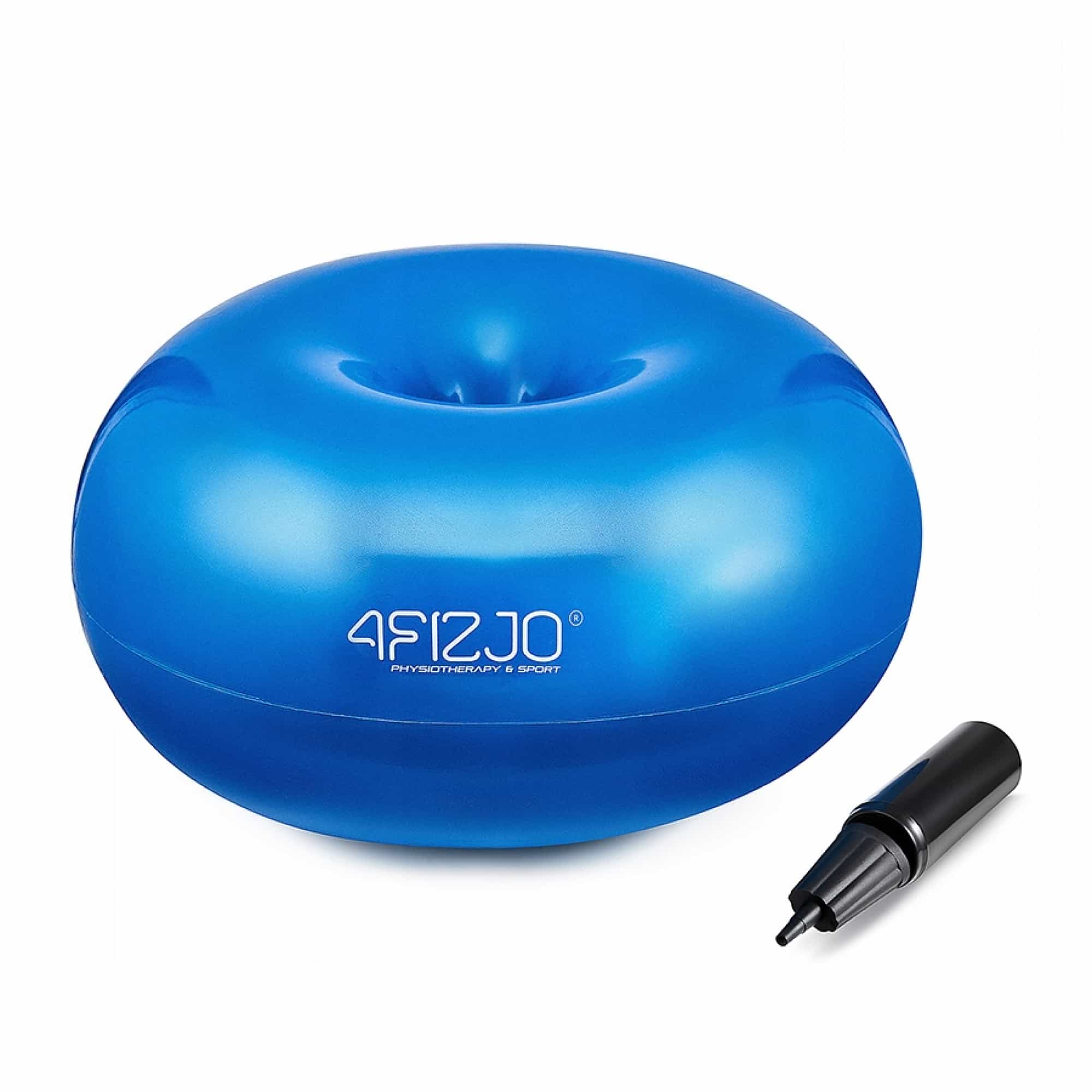 М'яч для фітнесу 4FIZJO Air Ball Donut 50 x 27 см Anti-Burst Blue, P-5907739312969