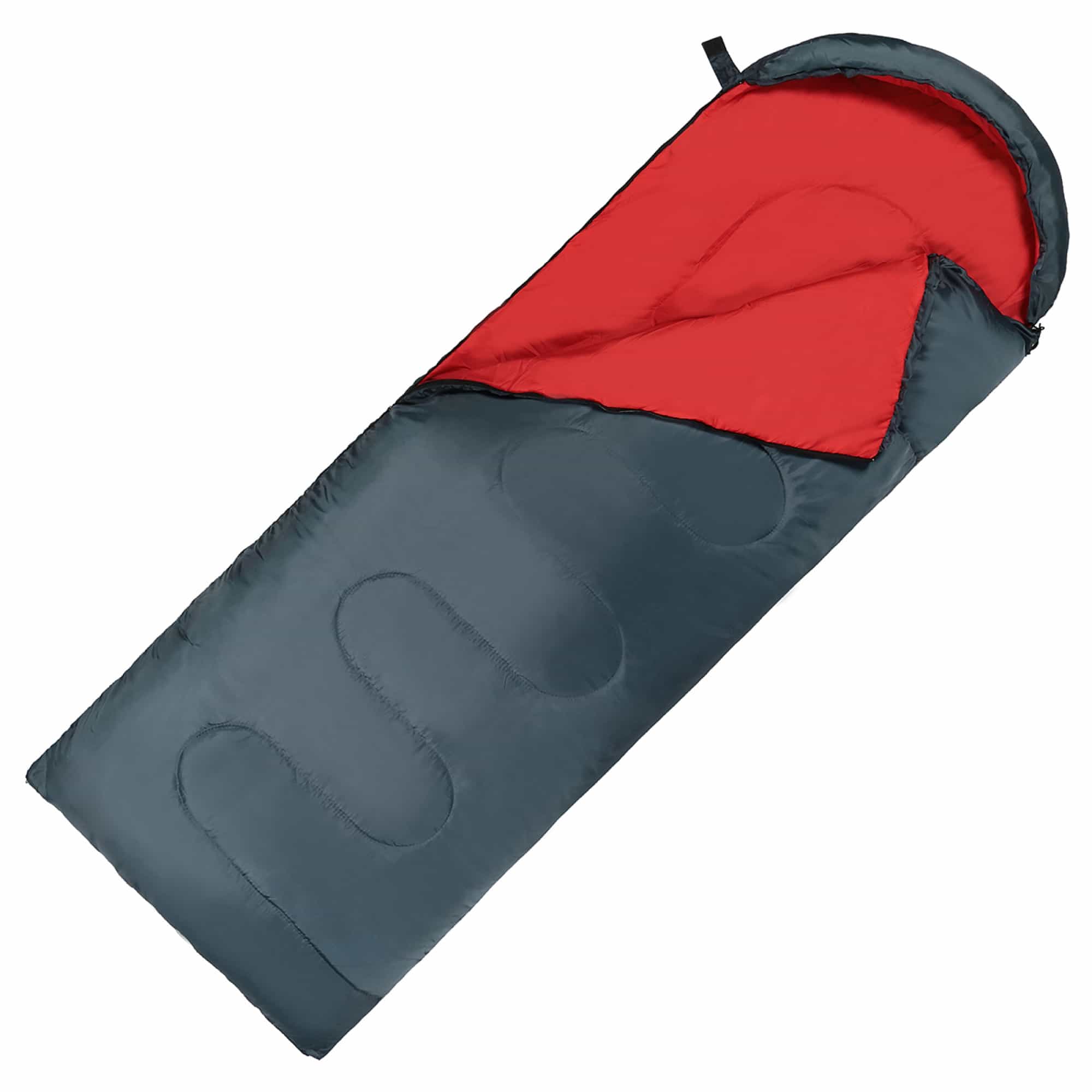 Спальний мішок (спальник) ковдра SportVida SV-CC0063 +2 ...+21°C R Navy Green/Red, SV-CC0063